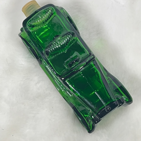 Avon Maxwell ’23 Deep Woods After Shave Green Glass Car Shaped Bottle Vintage - Picture 7 of 10